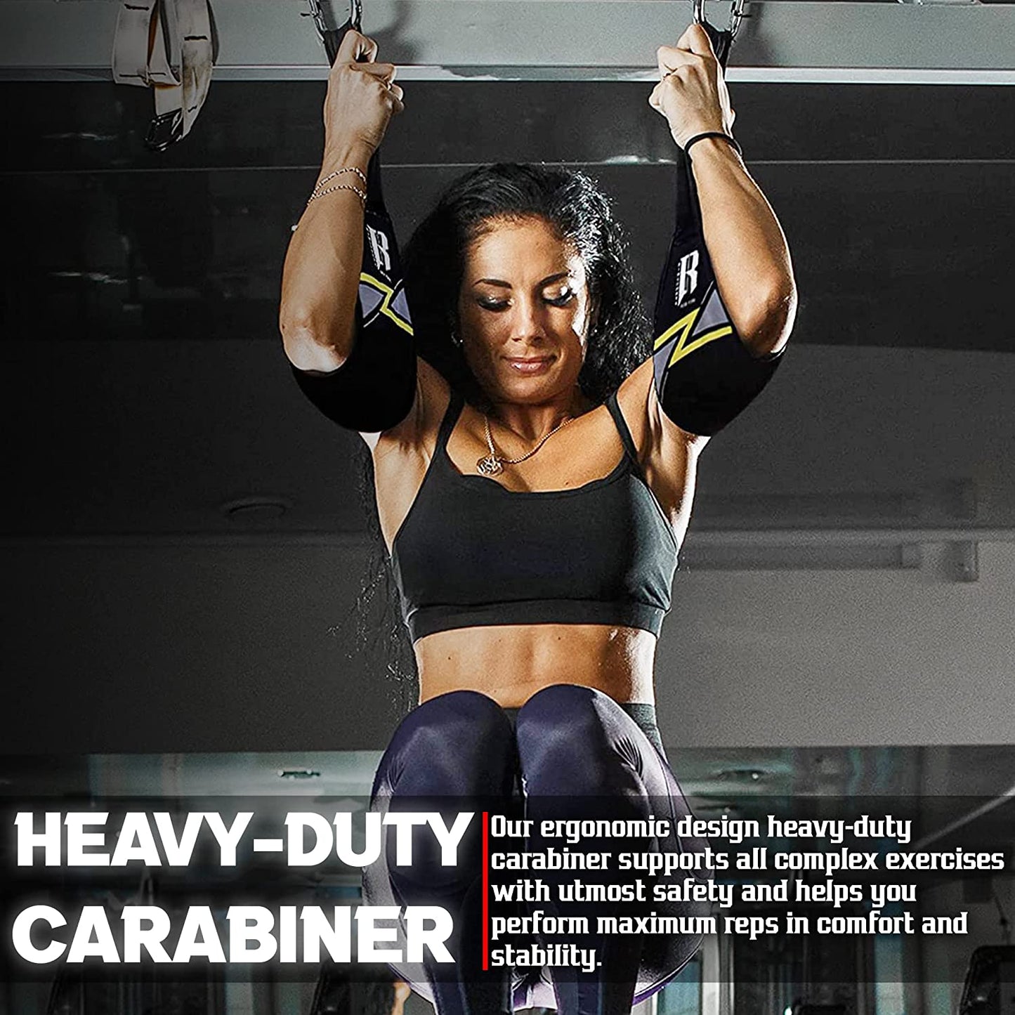 Ab Straps for Pull up Bar Attachment, Premium Hanging Ab Straps for Ab Workout, Gym Exercise Pullup Equipment for Men & Women, Fitness Arm Support for Abdominal Muscles Core Strength